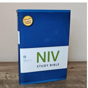 NIV Study Bible‎ Hardcover Standard Print Full Color Maps Charts Zondervan NIV